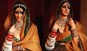 (revealing choli )