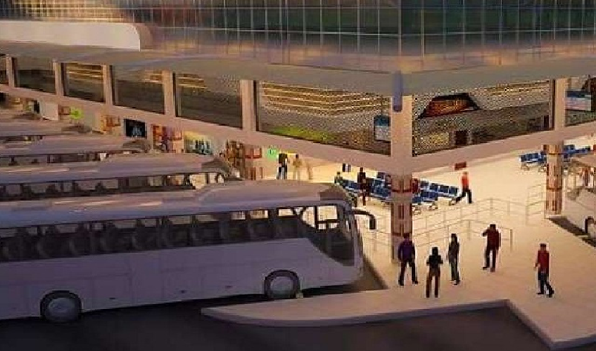 (construction of bus stands):