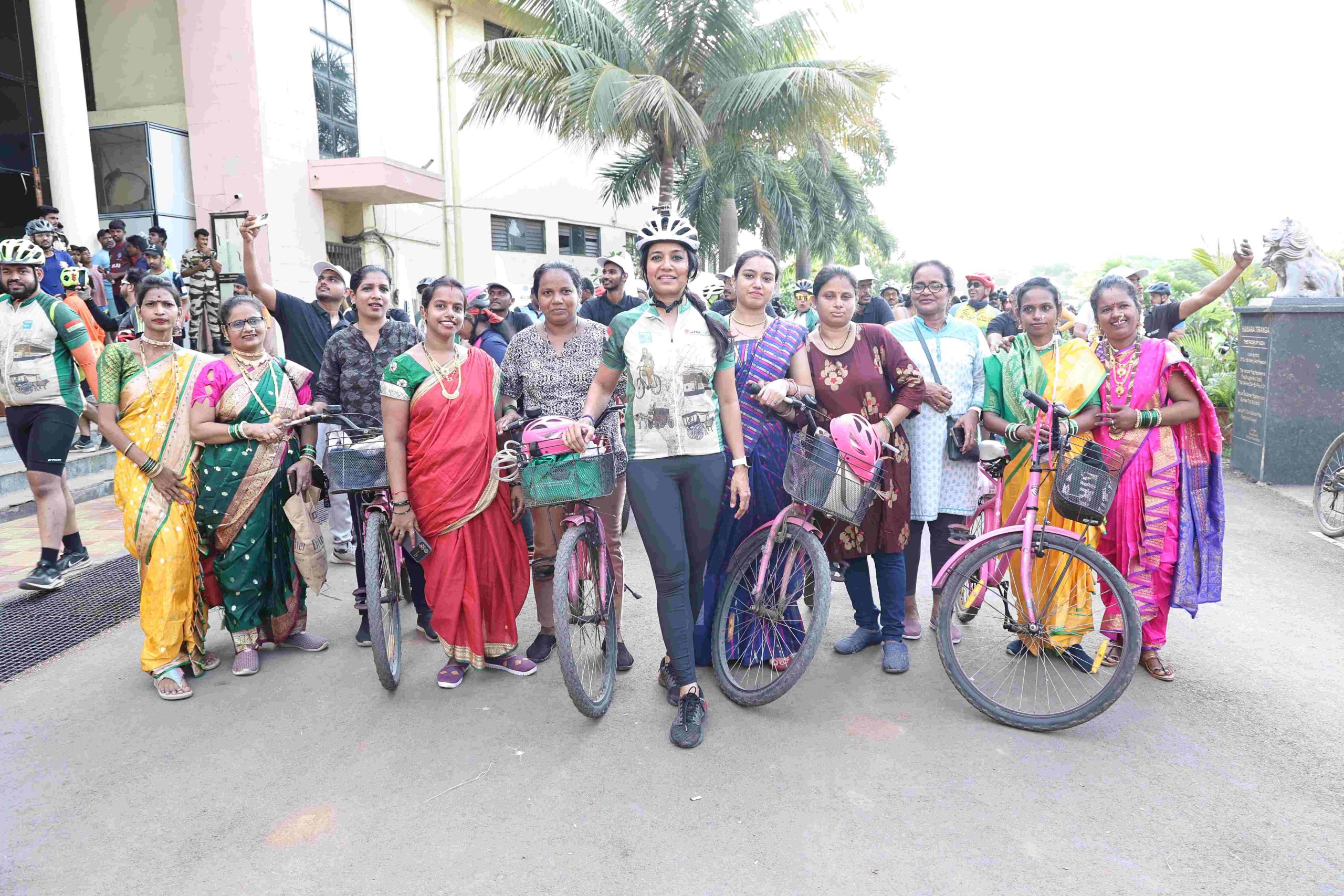 Firoza Dadan in Cycle Rally