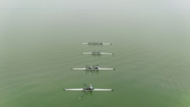 File Photo Indian women's rowing team during a practice session at Ramgarh Tal, Gorakhpur