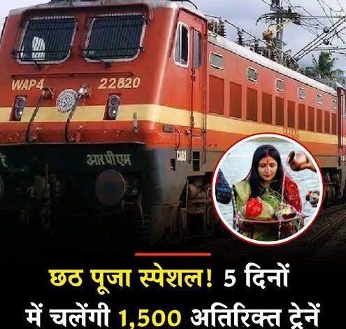Diwali-Chhath Special Trains